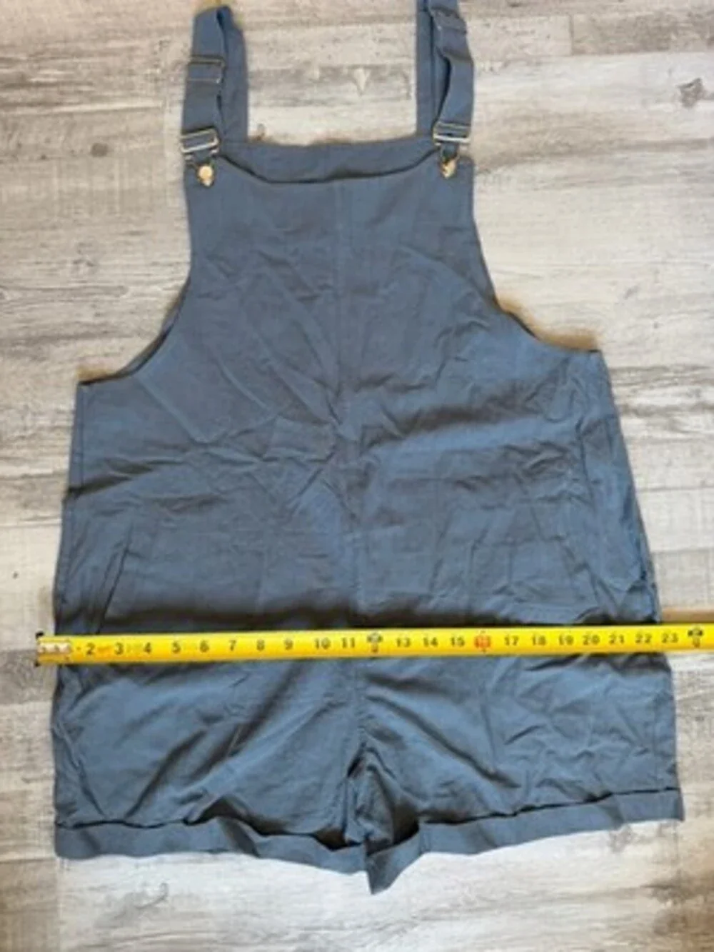 FASHION Gray Solid Bib Apron Cotton Linen Adjustable Pocket L2-D MZC-714